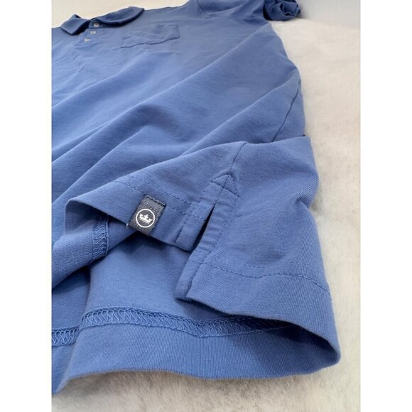 Peter Millar Men's Size XXL Blue Polo Shirt Cotton/Spandex *Discoloration* - Picture 7 of 12